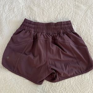 Lilac Lululemon shorts.